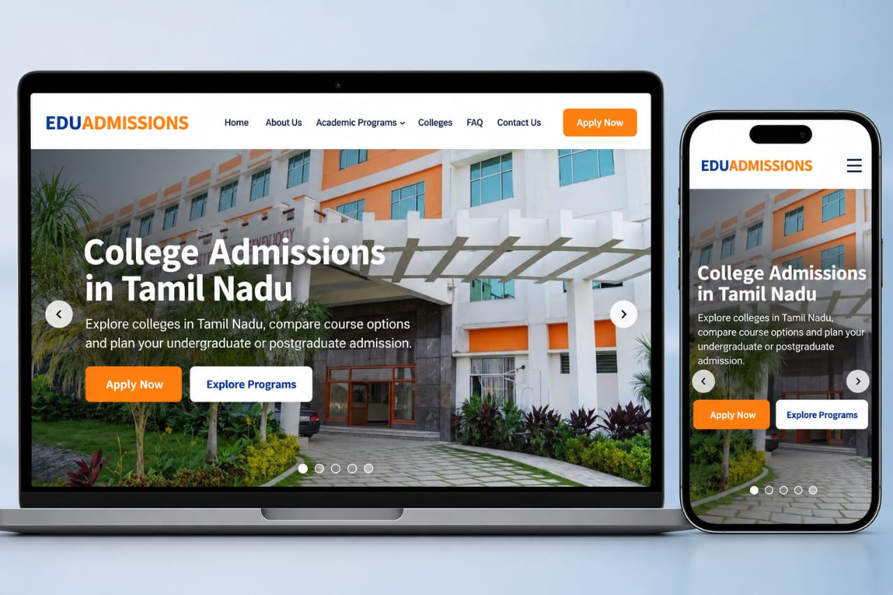 EduAdmissions Website Development Project